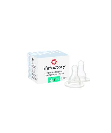 LIFEFACTORY Nipples Y Cut 2pk  2 CT