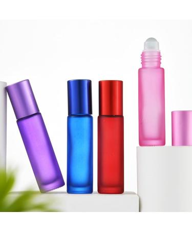 HPAMBA 10ML Essential Oils Roller Bottles - 21 Piece Set | Glass Roll-On Bottles with Stainless Steel Roller Balls for Aromatherapy & Perfume - Buy Online on SooperMarket.com