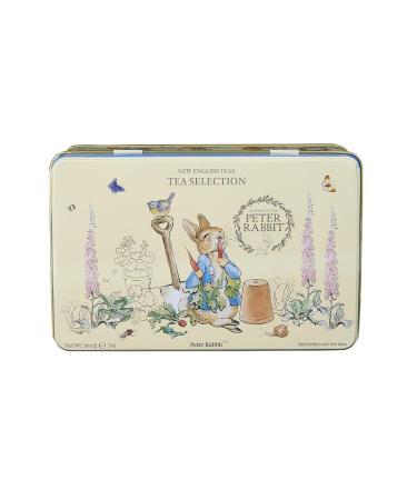 New English Teas Peter Rabbit Gift Tea Caddy with 100 English Tea Bag Selection - Beatrix Potter