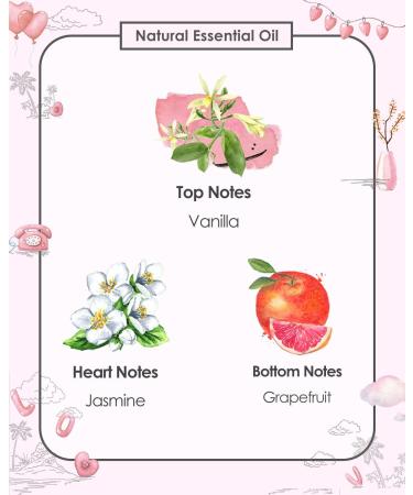 Fragrance Candles Gift Set for Women & Men - 3 Anxiety Relief Glass Candles | Christmas Gifts - Pink Season Collection 450g - Buy Online on SooperMarket.com