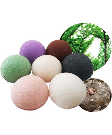 1pc Konjac Facial Sponge Natural Activated Ingredient Face Cleansing Sponge Exfoliating Tool Loofah Puff Body Shower Sponge(matcha Green) - Buy Online on SooperMarket.com