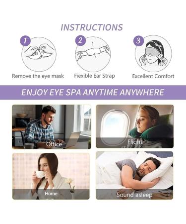NEW UPDATED 12 Pcs Gentle Steam Eye Mask | Chamomile Self Heating Gentle Warm Steam Eye Mask for Dry Eyes| Masks for Dark Circles Relaxation and Puffy Eyes |Disposable Hot Sleep Eye Mask - Buy Online on SooperMarket.com