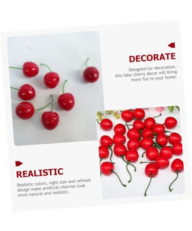 Cabilock 250 Pcs False Cherry Kids Toys Home Decor Fake Fruit Simulated Cherry Decor Fake Cherry Photo Prop for Decor Cherry Desktop Adornment Cherry Ornament Household Child Cherries Foam Redx5pcs 3x3cmx5pcs - Buy Online on SooperMarket.com