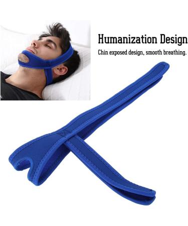 Anti Snoring Chin Strap - Jaw Support Belt for Unisex Sleepers - Blue - Buy Online on SooperMarket.com