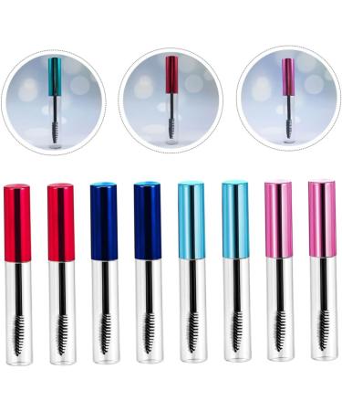 WOONEKY 10pcs Mascara Bottle Eyelash Tubes Eyelash Wands Cosmetic Makeup Brush Mascara Clear Plastic - Buy Online on SooperMarket.com