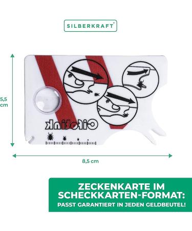 Linlinfa Tick Card for Humans - Easy-to-Wear Tick Removal Tool with Magnifying Glass for Travelers & Sports Enthusiasts | Quick Cleaning for Kids - Buy Online on SooperMarket.com