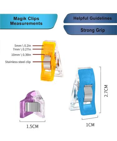 Magik Clips 100 Pack - Multicolored Sewing Clips for Quilting & Crafts in Decorative Tin - Buy Online on SooperMarket.com