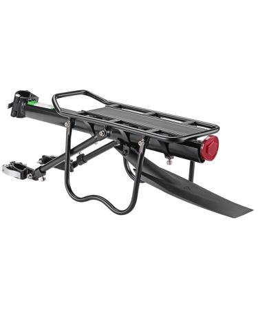 ROCKBROS Bike Bicycle Cargo Rack Rear Bike Rack for Back of Bike Carrier Rack with Fender Quick Release Mountain Road Bicycle Rear Racks 110-165 lbs Capacity Universal
