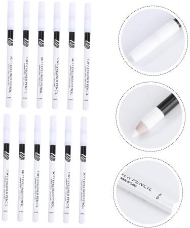 OSALADI 12pcs Eyeliner Pencil White Outfits Mechanical Pencils Makeup Eyeliner Applicator Ultra Thin Suite - Buy Online on SooperMarket.com