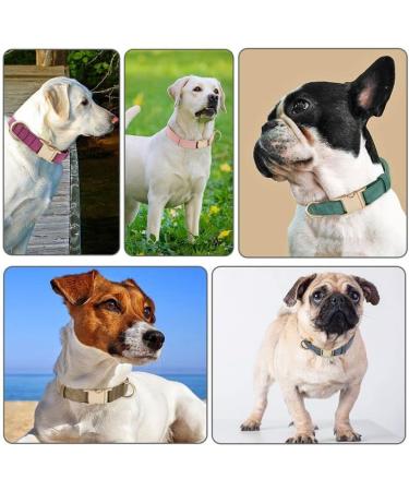 YUDOTE Ultra-Soft Dog Collar for Small Dogs | Natural Cotton Cord Sensitive Skin Pink S (1 Pack) - Ideal for International Shipping - Buy Online on SooperMarket.com