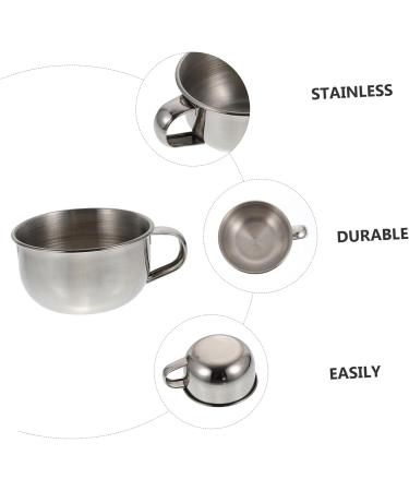 Beavorty 7 Pcs Stainless Steel Shaving Soap Bowl Set - Premium Men's Grooming Essentials for Effortless Shaving - Buy Online on SooperMarket.com