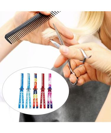 Comb Trainer Stainless Steel Unsharpened Slice Butterfly Training Comb for Beginner Red Practice Comb Trainer - Buy Online on SooperMarket.com