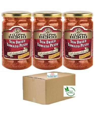 Filippo Berio Sun Dried Tomato Pesto 3 x 350g Boxed Slamtech