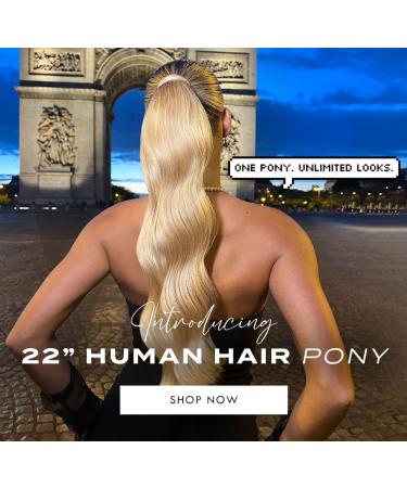Luxury Gold 22'' 120g Human Hair Pony -27/613 Honey Blonde - Buy Online on SooperMarket.com