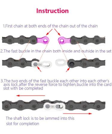Hyamass 4 Pairs Bicycle Missing Link Reusable Steel Bike Chain 6/7/8 Speed - Silver - Buy Online on SooperMarket.com