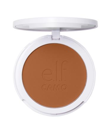 e.l.f. Camo Powder Foundation Lightweight Primer-Infused Buildable & Long-Lasting Medium-to-Full Coverage Foundation Tan 450 N Tan 450 N 8 g (Pack of 1)