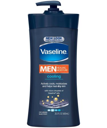 Vaseline Men Healing Moisture Body Lotion - Cooling - 20.3 oz