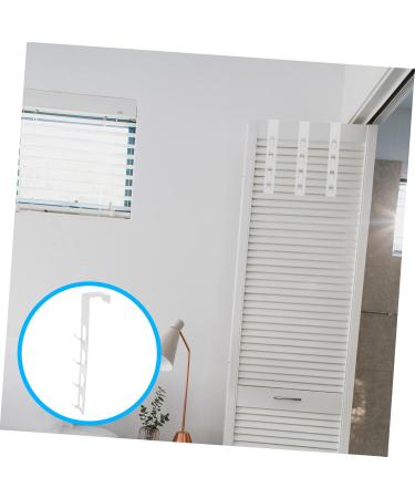 Baluue Towel Holder 2pcs Door Hook Wall Coat Hanger Christmas Wreath Metal Clothes Rack Hooks for Hats Door Hangers for Clothes Hanger 29.5X5CM White - Buy Online on SooperMarket.com