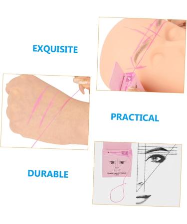 Healeved 3pcs Eyebrow Measurement Tool Eye Brow Corrector Cosmetic Measuring Tools Pink Household - Buy Online on SooperMarket.com