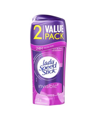 Lady Speed Stick Invisible Solid Antiperspirant Cool & Fresh 2 x 70g (Twin Pack) Cool & Fresh 2 count (Pack of 1)