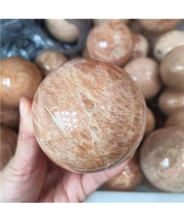 Natural Crystal Rough Home Natural Crystal Stone Peach Moonstone Polished Yellow Moonstone Crystal Ball ERBDRGAZ (Size : 9-10cm) - Buy Online on SooperMarket.com