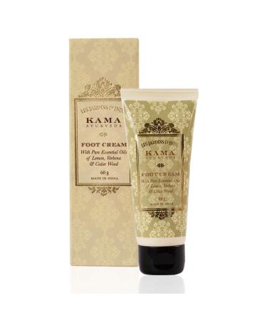 Kama Ayurveda Foot Cream - 60g with Lemon Verbena & Cedarwood Essential Oils | Best for Healing & Moisturizing Feet - Buy Online on SooperMarket.com