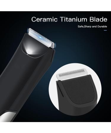 Pub Hair Cutter for Men & Women | Waterproof Electric Body Razor with LED Display | Nasal & Ear Hair Trimmer | 2-Piece Black Personal Grooming Kit - Buy Online on SooperMarket.com