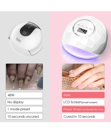 Janolia 86W UV LED Nail Dryer Lamp - Professional Gel Nail & Toenail Lamp with Sensor & LCD Display - 4 Timer Settings for Perfect Nail Design - Buy Online on SooperMarket.com