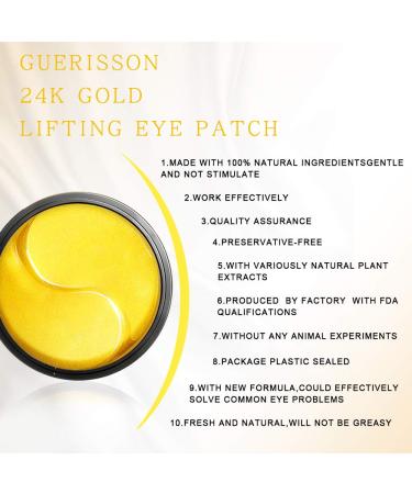 24K Gold Under Eye Patches - 30 Pairs for Dark Circles, Puffiness, Bags, and Wrinkles | Collagen Eye Masks - Buy Online on SooperMarket.com