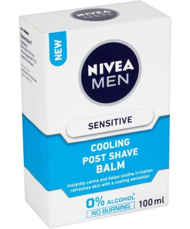 NIVEA Sensitive Cooling Post Shave Balm 100ml | Soothing Aftershave for Sensitive Skin - Fast International Shipping - Buy Online on SooperMarket.com