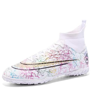 IFIKK Unisex Football Shoes Men High Top Youth Training Shoes Professional Outdoor Football Boots Men Soccer Shoes 36 EU I2