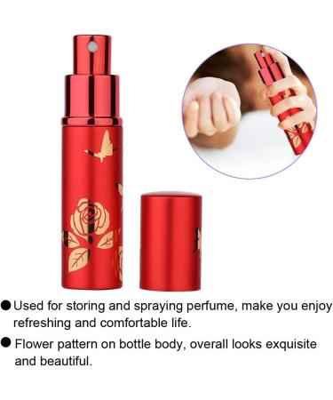 Verdant Touch Perfume Spray Bottle Portable Perfume Bottle Aluminum Atomizer 10ml Empty Cosmetic Spray Bottle (Red) - Buy Online on SooperMarket.com