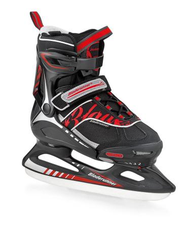 Rollerblade Bladerunner Recreational Adjustable Micro XT 4 Size Ice Skate US 12j to 2 Black/Red