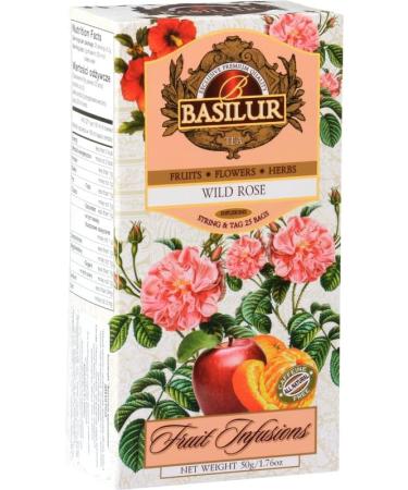 Fruit Infusion - Wild Rose Tea x (4) - 25 Bags Per Box - Traditional Herbal Tea - Buy Online on SooperMarket.com