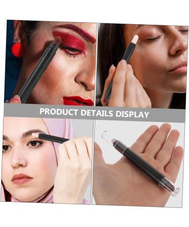 Gogogmee 2pcs Small Eyeshadow Double Ended Makeup Brush Eyeshadow Makeup Eye Shadow Makeup Black Abs - Buy Online on SooperMarket.com