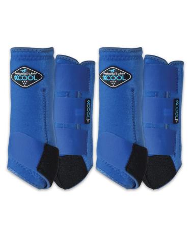 Professional's Choice 2XCOOL Sport Medical Boots 4-Pack Small Royal Blue