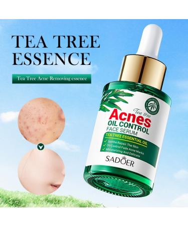 Tea Tree Oil for Face - Acne Serum & Blemish Spot Treatment - Unclogs Pores Soothes Breakouts - 1 fl oz for Smooth Glowing Skin - Buy Online on SooperMarket.com