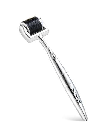 INCELLICE Derma Roller with 192 Real Titanium Needles, Microneedling Roller for Hair Growth Body Women and Men 1.0