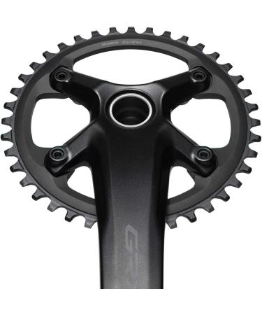 Shimano GRX FC-RX600-1 Crankset - 170mm 11-Speed 40t Black - Hollowtech II Spindle Interface - Buy Online on SooperMarket.com