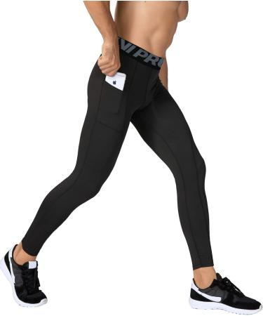 Men's Compression Pants - Breathable Sports Leggings for Jogging & Gym | LNJLVI Red/Navy/Blue - Buy Online on SooperMarket.com