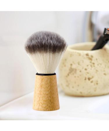 Magideal Men's Shaving Brush - Wooden Handle Nylon Bristles for Foam & Facial Cleaning | Ideal Gift for Home & Travel - Buy Online on SooperMarket.com
