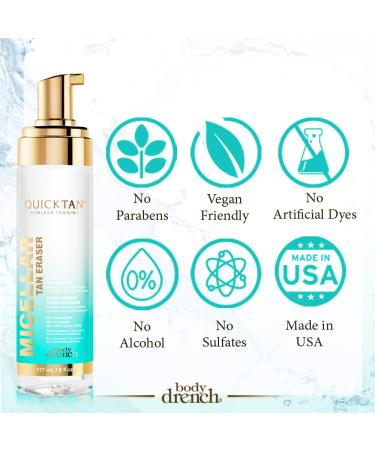 Body Drench Micellar Skin Nourishing Tan Eraser 6 oz - Gentle and Effective Skincare Solution - Buy Online on SooperMarket.com