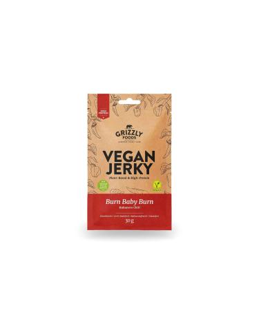 Vegan Jerky Burn Baby Burn Vegan dried meat in a set (480g (16 x 30g)) 480 g (1 pack)
