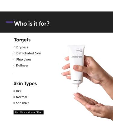 Marula Oil Face Moisturizer with 5% Hyaluronic Acid - Deep Nourishment for Dry Skin | 50gm - Buy Online on SooperMarket.com