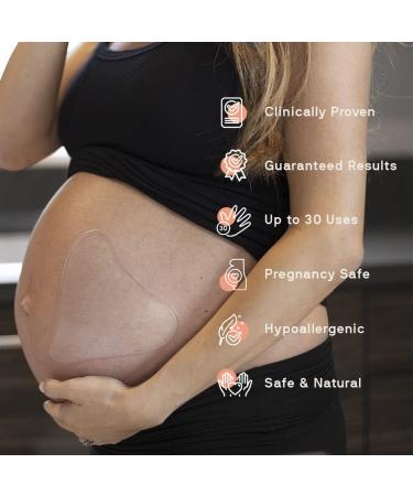 Dermaclara Silicone Stretch Marks Patch Kit | Scar Treatment Gel | Pregnancy Safe Skincare | Postpartum Care | Skin Firming Formula | Baby Shower Gift | Natural Stretch Mark Oil | 2x 7in Patches + Patch Prep - Buy Online on SooperMarket.com