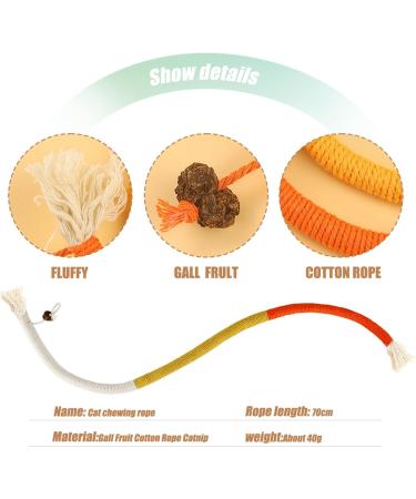 YANGCHUN Catnip Toy Bundle: Interactive Chew Rope for Indoor Cats - Natural Catnip Fillings, Teeth Cleaning and Stress Relief - 3 Pcs - Buy Online on SooperMarket.com