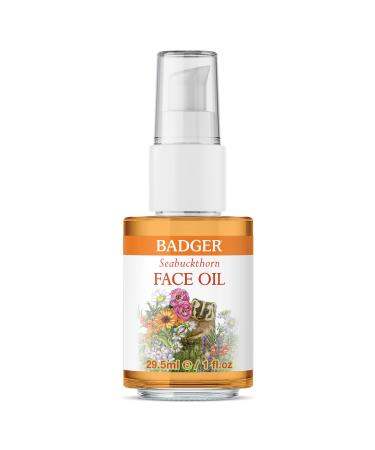Badger Company Organic Face Oil Seabuckthorn For Normal/Dry Skin 1 fl oz (29.5 ml)