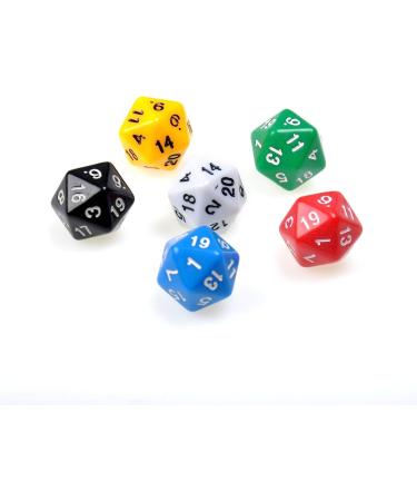 SmartDealsPro 10-Pack D20 Polyhedral Dice for DND RPG MTG - Color 1 - Buy Online on SooperMarket.com