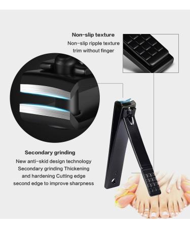 High Precision Stainless Steel Nail Clippers Set with Nail File and Scissors - Red - Buy Online on SooperMarket.com