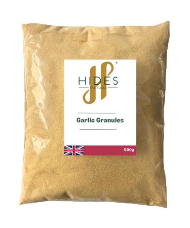 Hides Fine Foods - Garlic Granules 500g- GMO Free - Suitable for Vegetarians - Perfect for rubs - Meat Seasoning - Vegetable Seasoning - Perfect for Summer